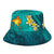 Papua New Guinea Polynesian Bucket Hat - Manta Ray Ocean - Polynesian Pride