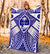 Guam Polynesian Premium Blanket - Guam White Seal with Polynesian Tattoo Ver 02 - Polynesian Pride