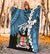 Fiji Polynesian Premium Blanket - Tribal Wave Tattoo Flag Style - Polynesian Pride