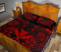 Polynesian Hawaii (Kanaka Maoli) Quilt Bed Set - Red Turtle Homeland - Polynesian Pride
