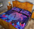 Hawaii Turtle Hibiscus Galaxy Night Quilt Bed Set - Polynesian Pride