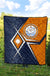 Marshall Islands Premium Quilt - Marshall Islands Flag with Polynesian Patterns - Polynesian Pride