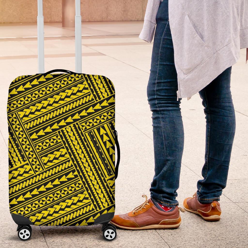 Polynesian Nation Yellow Luggage Covers - Polynesian Pride