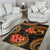 Tonga Polynesian Area Rug - Gold Plumeria - Polynesian Pride