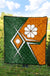 Marshall Islands Premium Quilt - Kwajalein Atoll Marshall Islands Flag with Polynesian Patterns - Polynesian Pride