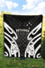 Aotearoa Premium Quilt Maori Moko Black White - Polynesian Pride