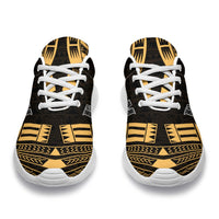 Federated States Of Micronesia Sport Sneakers - Polynesian Tattoo Gold - Polynesian Pride