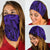 Polynesian Curly Tatau Purple Unisex Bandana - Polynesian Pride