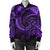 New Zealand Maori Mangopare Women Bomber Jacket Polynesian - Purple - Polynesian Pride