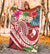 YAP Polynesian Premium Blanket - Summer Plumeria (Red) - Polynesian Pride