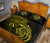 Hawaii Map Turtle Hibiscus Divise Yellow Polynesian Quilt Bed Set - Polynesian Pride