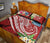 Fiji Polynesian Quilt Bed Set - Summer Plumeria (Red) - Polynesian Pride