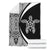 Hawaiian Tribal Polynesian Premium Blanket - Circle Style White - Polynesian Pride
