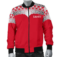Tahiti Polynesian Men Bomber Jacket - Wave Style - Polynesian Pride