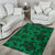 Hawaii Area Rug Polynesian Turtle Palm And Sea Pebbles AH - Polynesian Pride