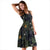 Hawaii Tropical Leaves And Flowers In The Night Style Midi Dress - Polynesian Pride