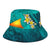 Tokelau Polynesian Bucket Hat - Manta Ray Ocean - Polynesian Pride