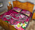 Guam Custom Personalised Quilt Bed Set - Turtle Plumeria (Pink) - Polynesian Pride