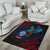 Guam Area Rug - KingFisher Bird With Map - Polynesian Pride