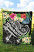 Polynesian Hawaii Premium Quilt - Summer Plumeria (Black) - Polynesian Pride