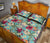 Hawaii Quilt Bed Set Seamless Floral Pattern With Tropical Hibiscus, Watercolor AH - Polynesian Pride