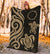 Cook Islands Premium Blanket - Gold Tentacle Turtle - Polynesian Pride