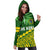 Cook Islands Rugby Women Hoodie Dress Coconut Leaves - The Kuki's - Polynesian Pride