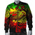 Polynesian Wallis and Futuna Men's Bomber Jacket - Reggae Shark Polynesian Tattoo - Polynesian Pride