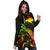 Papua New Guinea Polynesian Hoodie Dress - Turtle With Blooming Hibiscus Reggae - Polynesian Pride