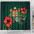 Fiji Polynesian Shower Curtain - Green Turtle Hibiscus - Polynesian Pride