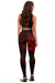 Polynesian Hawaii Kanaka Maoli Leggings - Humpback Whale with Hibiscus (Red) - Polynesian Pride