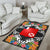 Wallis and Futuna Area Rug - Coat OfArmsWith Tropical Flowers - Polynesian Pride