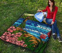 Hula Girl Premium Quilt - Polynesian Pride