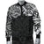 New Zealand Men's Bomber Jacket, Maori Polynesian Tattoo White - Polynesian Pride