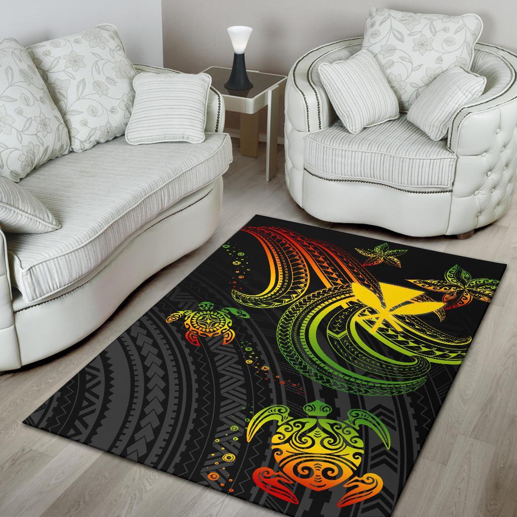 Hawaii Area Rug - Reggae Turtle - Polynesian Pride