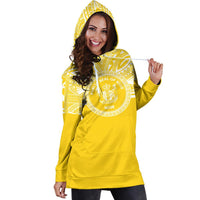 Niue Women Hoodie Dress - Niue Coat Of Arms Polynesian Flag Color - Polynesian Pride