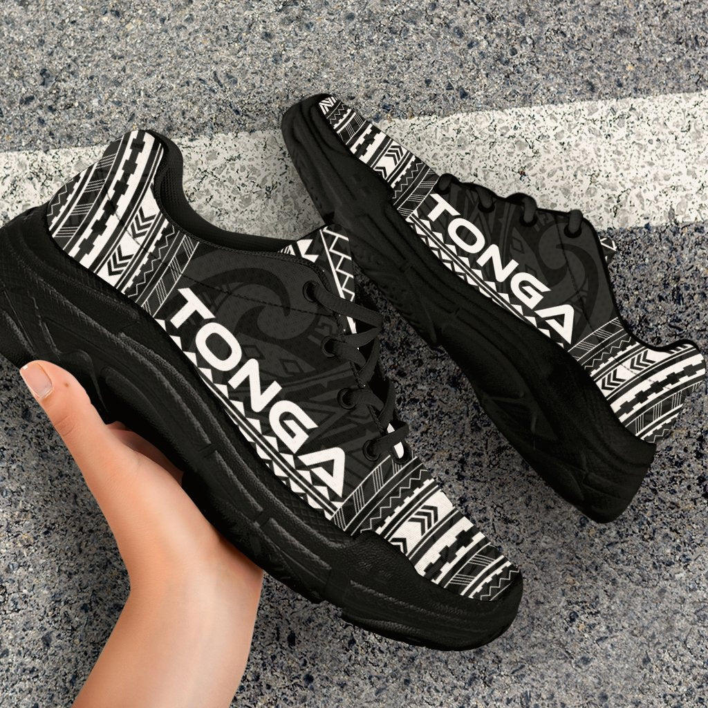 Tonga Chunky Sneakers - Polynesian Chief Black Version - Polynesian Pride