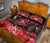 Hawaii Polynesian Turtle Waves Hibiscus Quilt Bed Set - Erik Style - AH - Red - Polynesian Pride