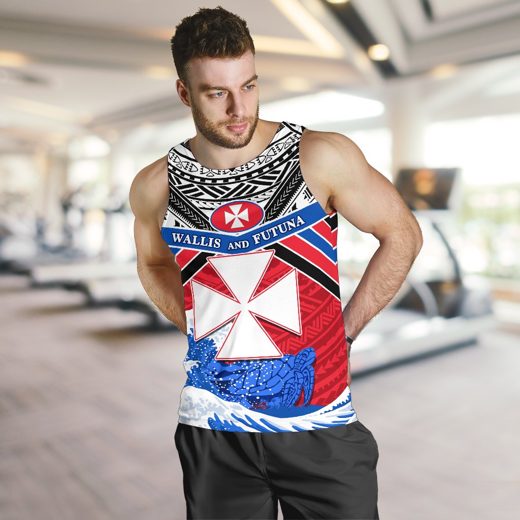 Wallis and Futuna Rugby Men Tank Top Spirit - Polynesian Pride