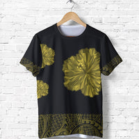 Polynesian T Shirt Hibiscus Polynesian Tattoo Unisex Green - Polynesian Pride
