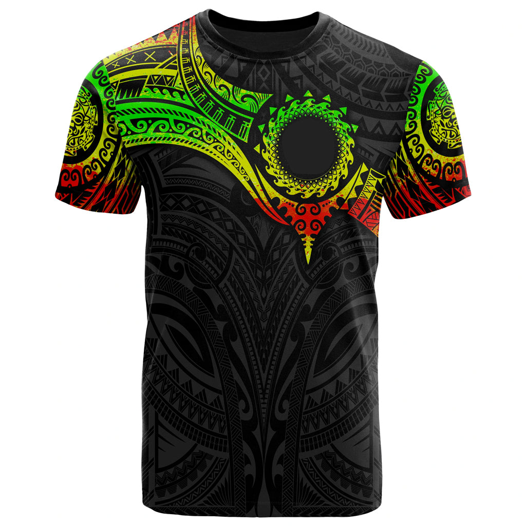 Micronesian T Shirt Heart Shield Reggae Unisex Reggae - Polynesian Pride