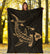 Hawaii Shark Gold Polynesian Premium Blanket - Polynesian Pride