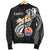 Tahiti Men's Bomber Jacket - Tahiti Seal Polynesian Patterns Plumeria (Black) - Polynesian Pride