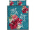 Hawaii Turtle Hibiscus Plumeria Blue Polynesian - Quilt Bed Set AH Blue - Polynesian Pride