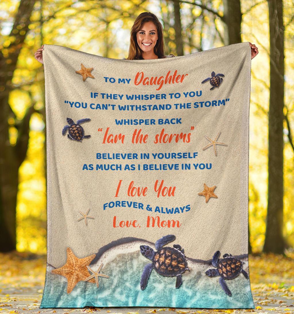 Polynesian Premium Blanket - To My Daughter White - Polynesian Pride