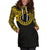 Cook Islands Women Hoodie Dress - Cook Islands Coat Of Arms Polynesian Gold Black - Polynesian Pride