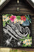 Kosrae Polynesian Premium Quilt - Summer Plumeria (Black) - Polynesian Pride