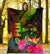 Fiji Polynesian Premium Blanket - Hibiscus and Banana Leaves - Polynesian Pride