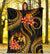 Tonga Polynesian Premium Blanket - Gold Plumeria - Polynesian Pride