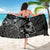 Kosrae Sarong - Turtle Hibiscus Pattern Black - Polynesian Pride